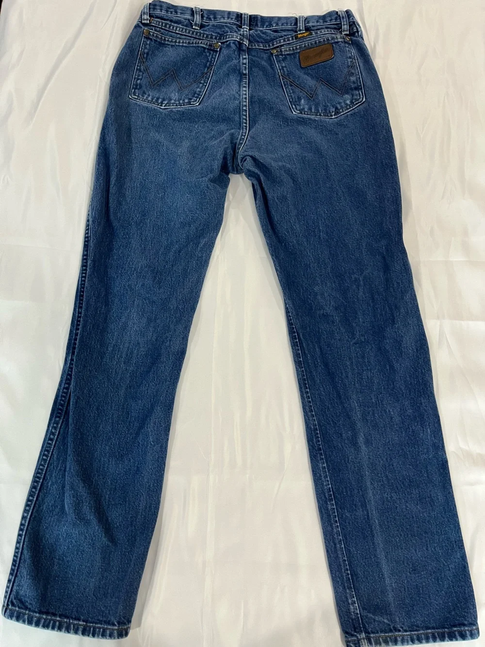 Wrangler Men’s 47MWZ Regular Fit Blue Jeans Size 36x34